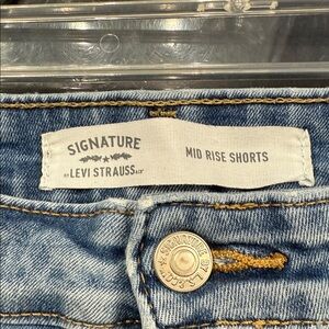 Signature by Levi Strauss Distressed Denim Shorts